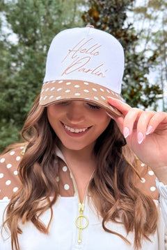 Hello Darlin Polka Dot Baseball Cap