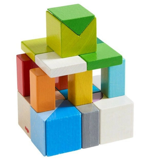 Chromatix 3D Wooden Blocks – Colorful STEM Creative Play Set