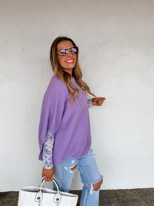 PREORDER- SPRING MEG PULLOVER PONCHO