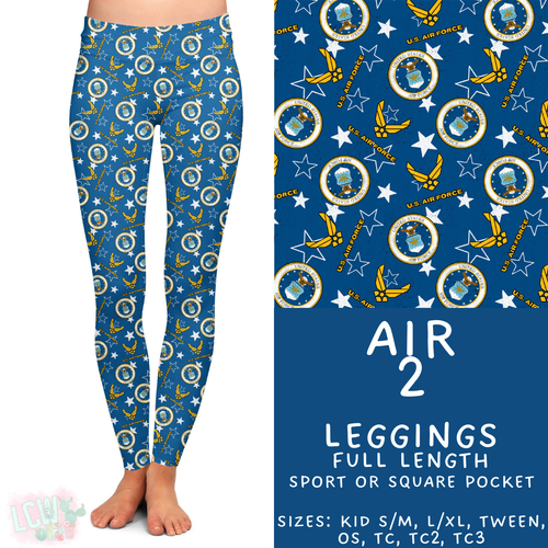 Batch #414 - Military 2 Collection - Closes 9/17 - ETA early Nov - Air 2 Full Length Leggings