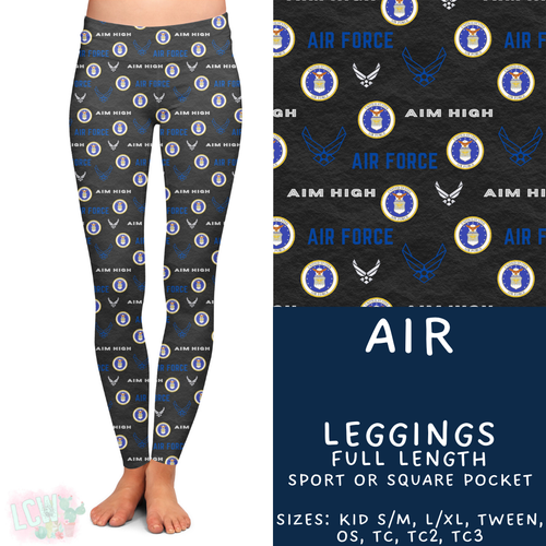 Batch #414 - Military 2 Collection - Closes 9/17 - ETA early Nov - Air Full Length Leggings