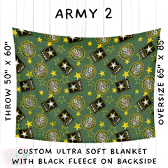 Batch #414 - Military 2 Collection - Closes 9/17 - ETA early Nov - Army 2 Blanket