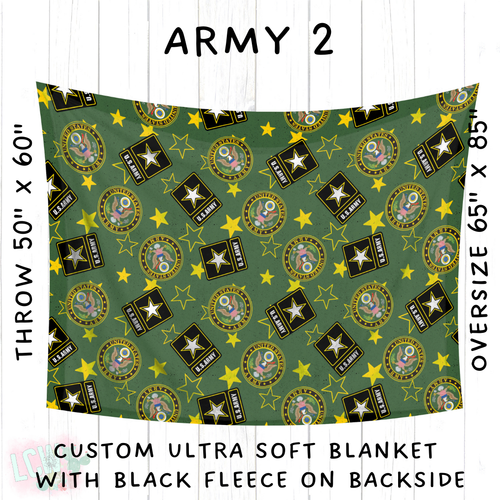 Batch #414 - Military 2 Collection - Closes 9/17 - ETA early Nov - Army 2 Blanket