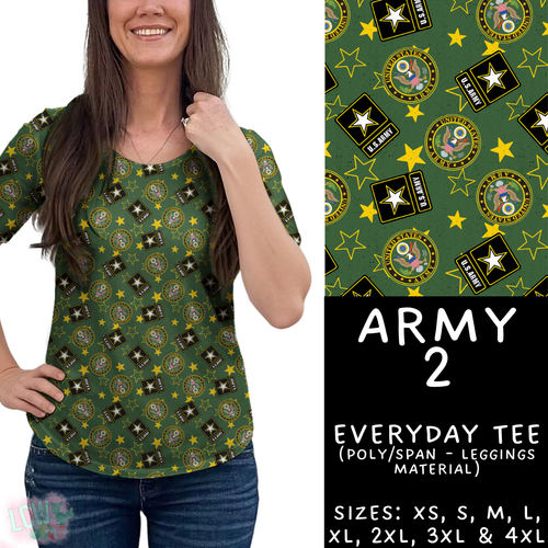 Batch #414 - Military 2 Collection - Closes 9/17 - ETA early Nov - Army 2 Everyday Tee