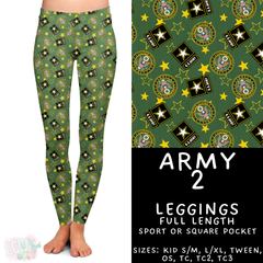 Batch #414 - Military 2 Collection - Closes 9/17 - ETA early Nov - Army 2 Full Length Leggings