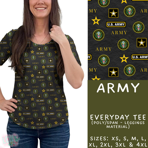 Batch #414 - Military 2 Collection - Closes 9/17 - ETA early Nov - Army Everyday Tee