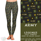 Batch #414 - Military 2 Collection - Closes 9/17 - ETA early Nov - Army Full Length Leggings