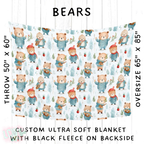 Batch #242 - Winter Wonderland Blankets - Closes 11/22 - ETA early Feb - Bears Blanket