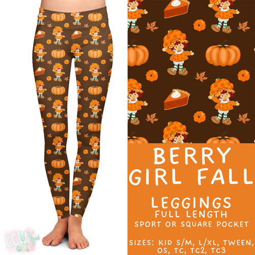 Batch #409 - Character Fall 2 - Closes 9/8 - ETA late October - Berry Girl Fall Full Length Leggings