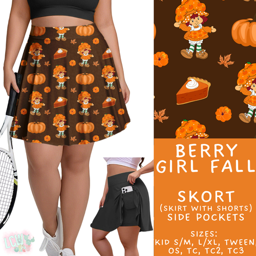 Batch #409 - Character Fall 2 - Closes 9/8 - ETA late October - Berry Girl Fall Skort
