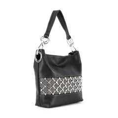 Rhinestone Bling Fashion Hobo Handbag - Vegan Leather (4 Colors)