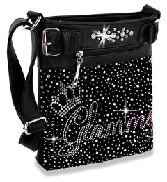 Glamma Design Rhinestone Bling Crossbody Sling