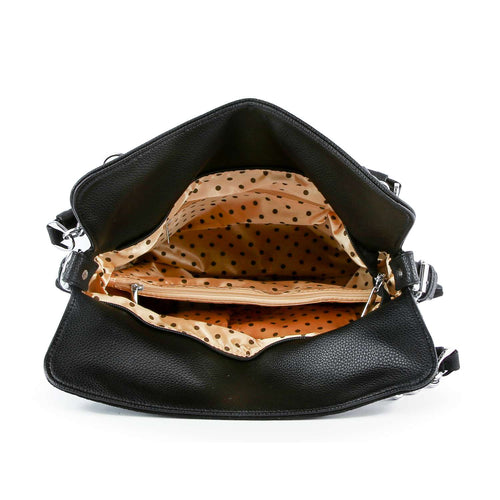 Star-Spangled Sparkle Wavy Flag Rhinestone Shoulder Bag