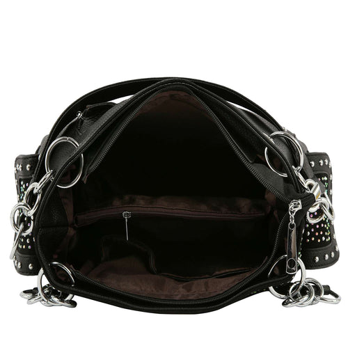 All In Rhinestone Playing Cards Handbag