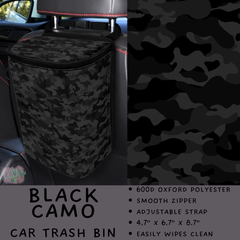 Batch #423 - Car Accessories - Closes 10/2 - ETA mid/late Nov - Black Camo Car Trash Bin