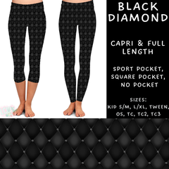 Batch #223 - Black Friday - Closes 10/18 - ETA mid Nov - Black Diamond Full and Capri Length Leggings