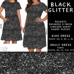 Batch #223 - Black Friday - Closes 10/18 - ETA mid Nov - Black Glitter Adult & Kids Dresses