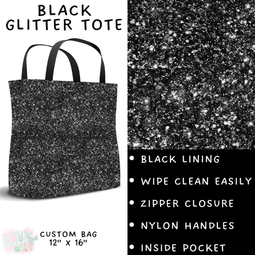 Batch #223 - Black Friday - Closes 10/18 - ETA mid Nov - Black Glitter Tote