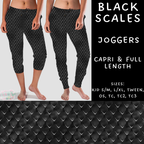 Batch #223 - Black Friday - Closes 10/18 - ETA mid Nov - Black Scales Full and Capri Length Joggers