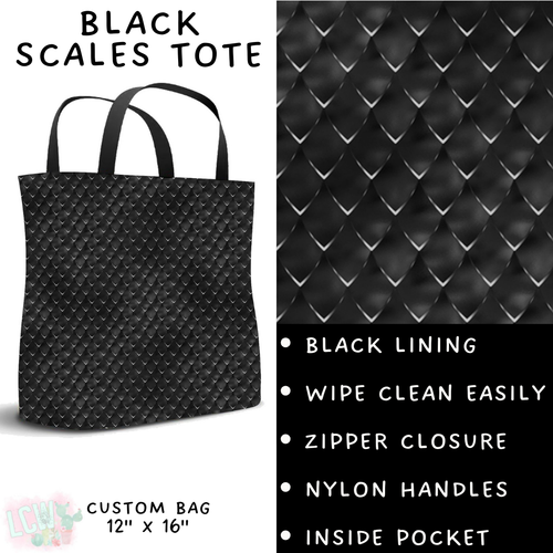 Batch #223 - Black Friday - Closes 10/18 - ETA mid Nov - Black Scales Tote