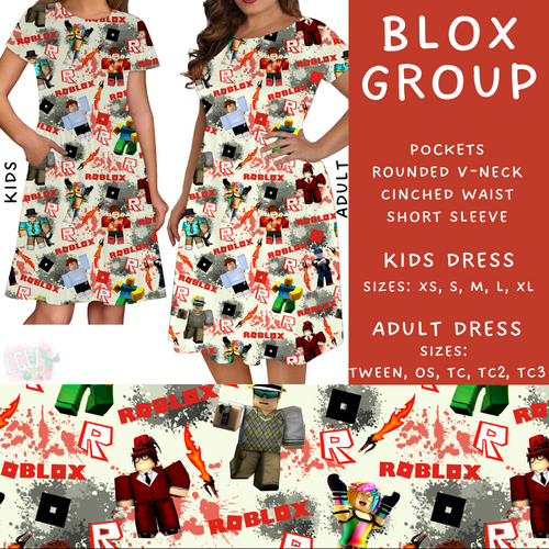 Batch #274 - Fun Run 7 - Closes 1/22 - ETA late March - Blox Group Adult & Kids Dresses