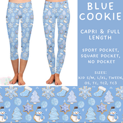 Batch #217 - Christmas Spirit - Closes 10/16 - ETA late Nov - Blue Cookie Full and Capri Length Leggings