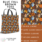 Batch #409 - Character Fall 2 - Closes 9/8 - ETA late October - Blue Fall Brown Tote