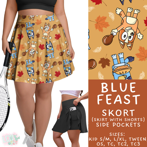 Batch #409 - Character Fall 2 - Closes 9/8 - ETA late October - Blue Feast Skort