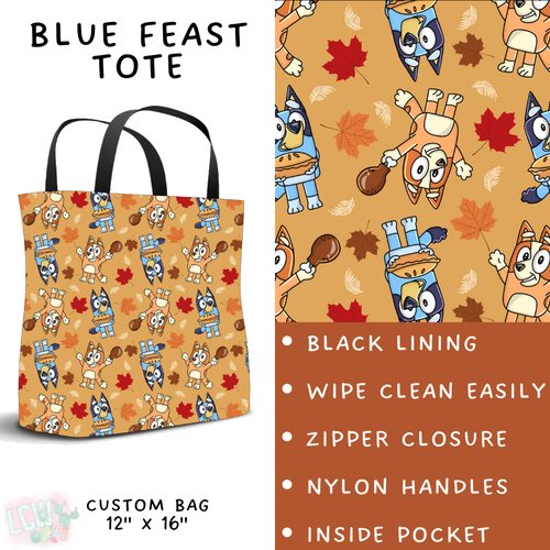 Batch #409 - Character Fall 2 - Closes 9/8 - ETA late October - Blue Feast Tote