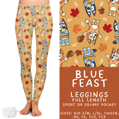 Batch #409 - Character Fall 2 - Closes 9/8 - ETA late October - Blue Feast Full Length Leggings