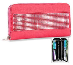 Sparkling Stone Accordion Wallet - Elegant and Functional Accessory