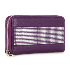 Sparkling Stone Accordion Wallet - Elegant and Functional Accessory