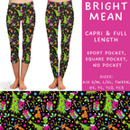 Batch #217 - Christmas Spirit - Closes 10/16 - ETA late Nov - Bright Mean Full and Capri Length Leggings