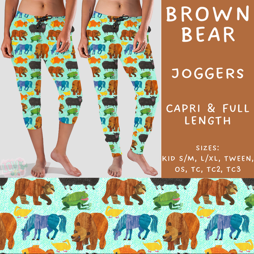 Batch #272 - Storybook Collection - Closes 1/17 - ETA late March - Brown Bear Full and Capri Length Joggers