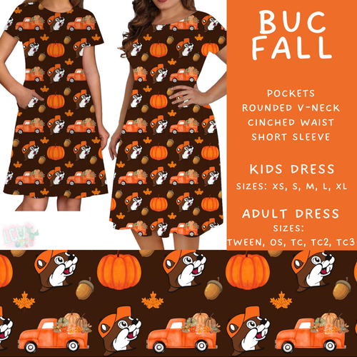 Batch #409 - Character Fall 2 - Closes 9/8 - ETA late October - Buc Fall Womens & Girls Dresses