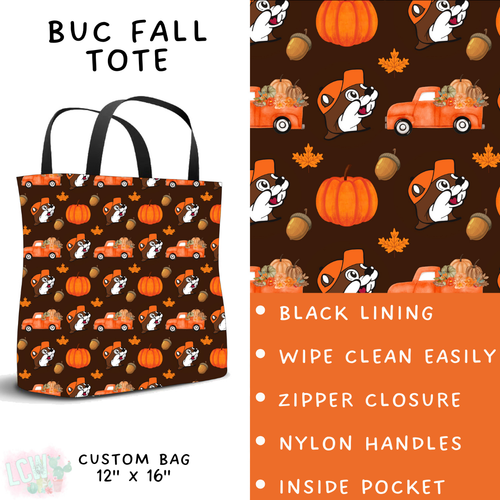 Batch #409 - Character Fall 2 - Closes 9/8 - ETA late October - Buc Fall Tote