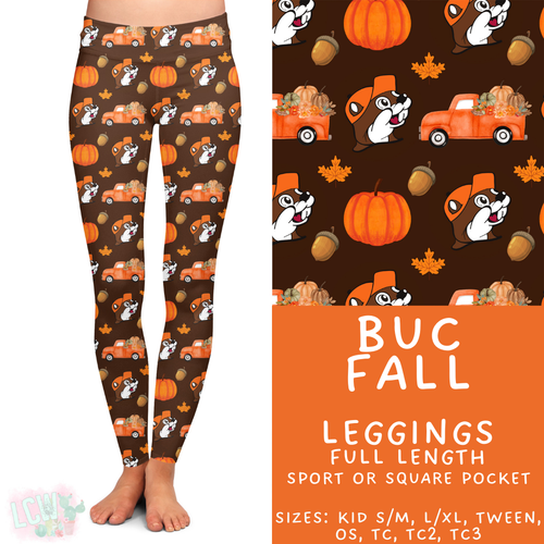 Batch #409 - Character Fall 2 - Closes 9/8 - ETA late October - Buc Fall Full Length Leggings