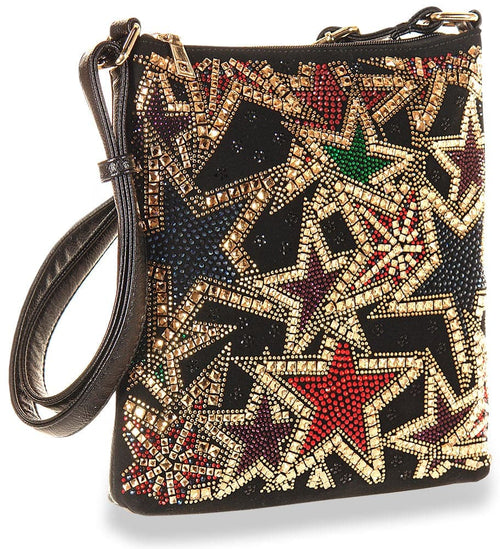 Star Design Rhinestone Crossbody