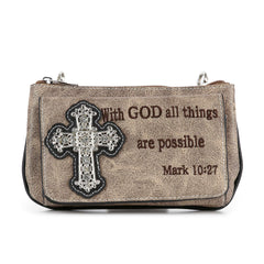 Petite Bible Verse Crossbody Sling - Purses & Bags
