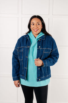 Have We Met Oversized Denim Jacket – Stylish and Versatile (Sizes S-2XL)