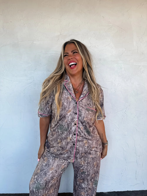 Cabin Cozy Luxe Camo PJ Set | XS-2XL