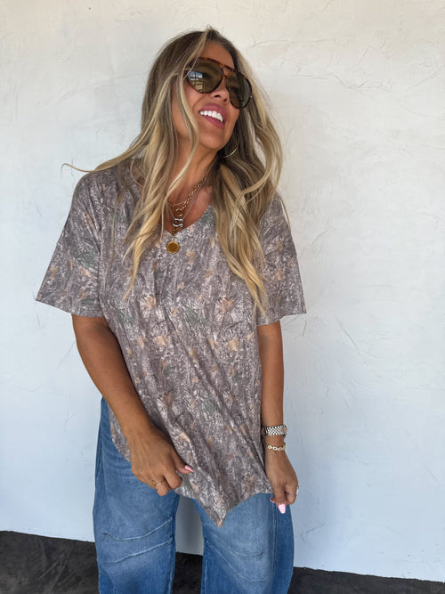 PREORDER- JOEY VNECK WASHED COTTON BOYFRIEND TEE