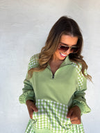 PREORDER- JUST LIVING QUARTER ZIP PULLOVER