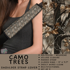 Batch #423 - Car Accessories - Closes 10/2 - ETA mid/late Nov - Camo Trees Shoulder Strap Pads