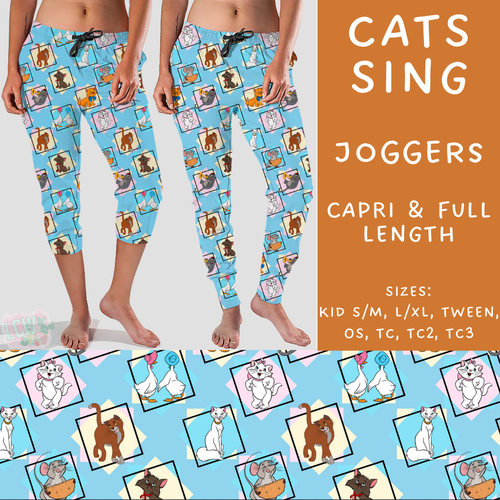 Batch #273 - Magical Faves 10 - Closes 1/20 - ETA late March - Cats Sing Full and Capri Length Joggers