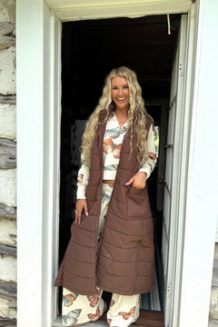 Wild Oak Long Puffer Vest