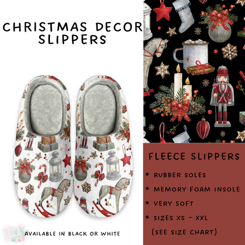 Batch #221 - Comfy Christmas Slippers - Closes 10/23 - ETA early Dec - Christmas Decor Slippers