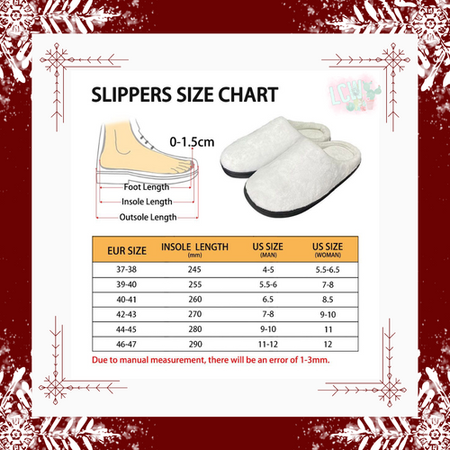 Batch #221 - Comfy Christmas Slippers - Closes 10/23 - ETA early Dec - Frosted Cookies Slippers