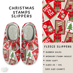 Batch #221 - Comfy Christmas Slippers - Closes 10/23 - ETA early Dec - Christmas Stamps Slippers