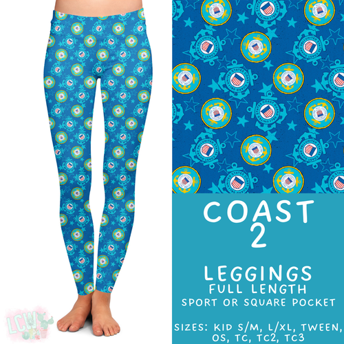 Batch #414 - Military 2 Collection - Closes 9/17 - ETA early Nov - Coast 2 Full Length Leggings